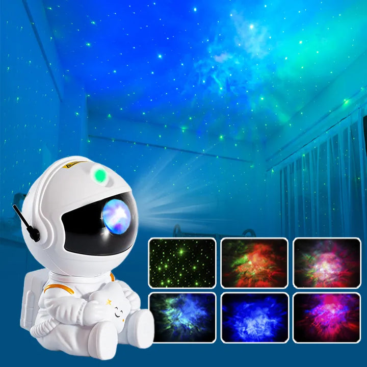 Galaxy estrela projetor led night light céu estrelado astronauta porjetores lâmpada para decoração quarto casa decorativa presentes das crianças