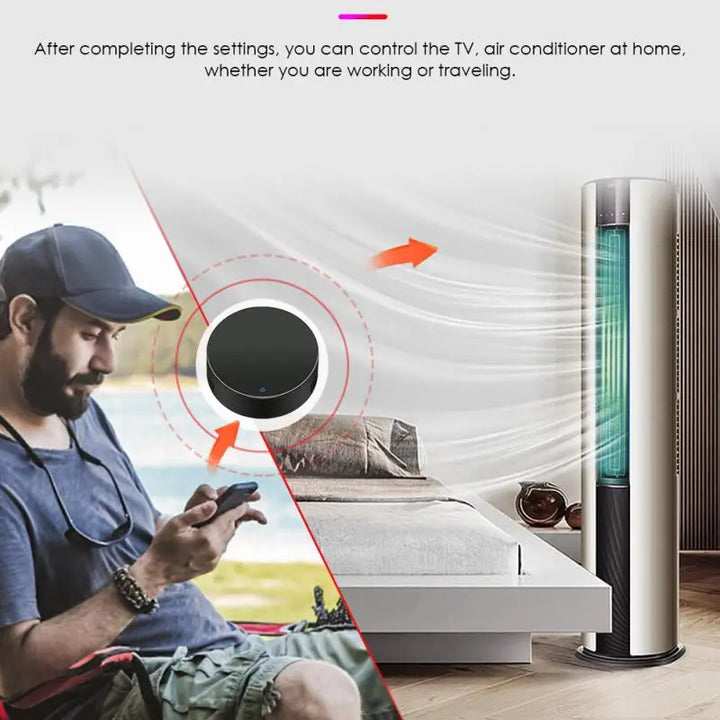 Tuya ir controle remoto inteligente wifi universal infravermelho tuya controle de casa inteligente para tv dvd aud ac funciona com alexa google casa