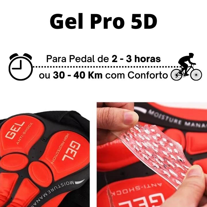 Short Ciclismo Gel Pro 5D - Cueca Íntima Unissex